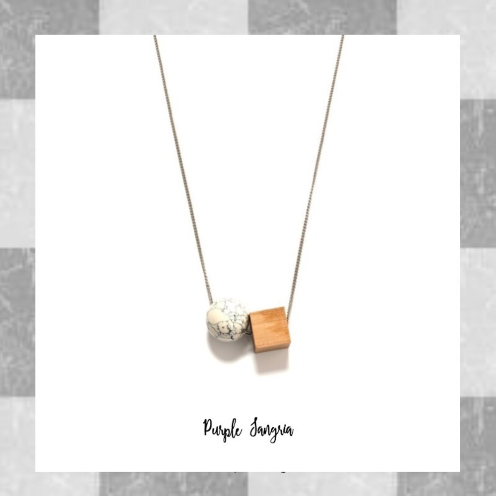 Handmade Bead Geometric Necklace
